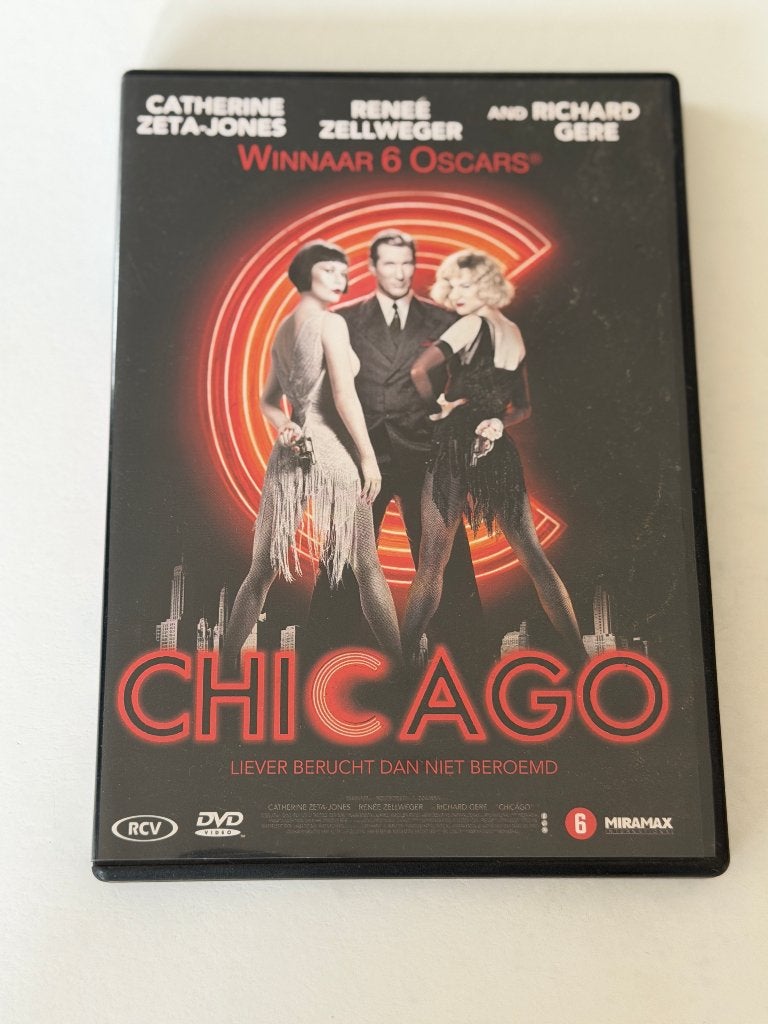 Chicago (DVD) Zellweger, Zeta-Jones, Gere, Vanaf 6 jaar, Ophalen of Verzenden, Gebruikt, Overige genres