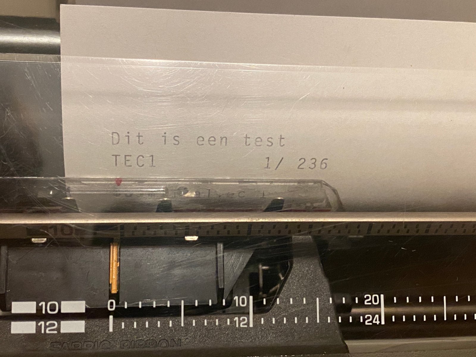 Machine à écrire TEC TW-1500 + carte mémoire supplémentaire, Enlèvement ou Envoi, Comme neuf