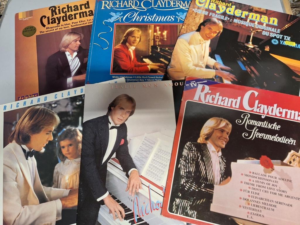 Lot 17 x Lp's + 1 boxset Vinyl Richard Clayderman, Cd's en Dvd's, Gebruikt, 12 inch