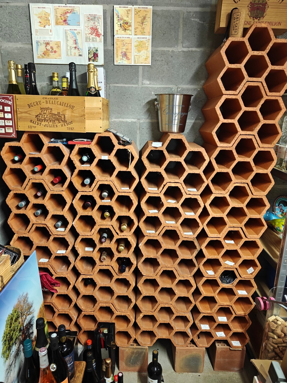 Rangements casiers vin terre cuite, Enlèvement