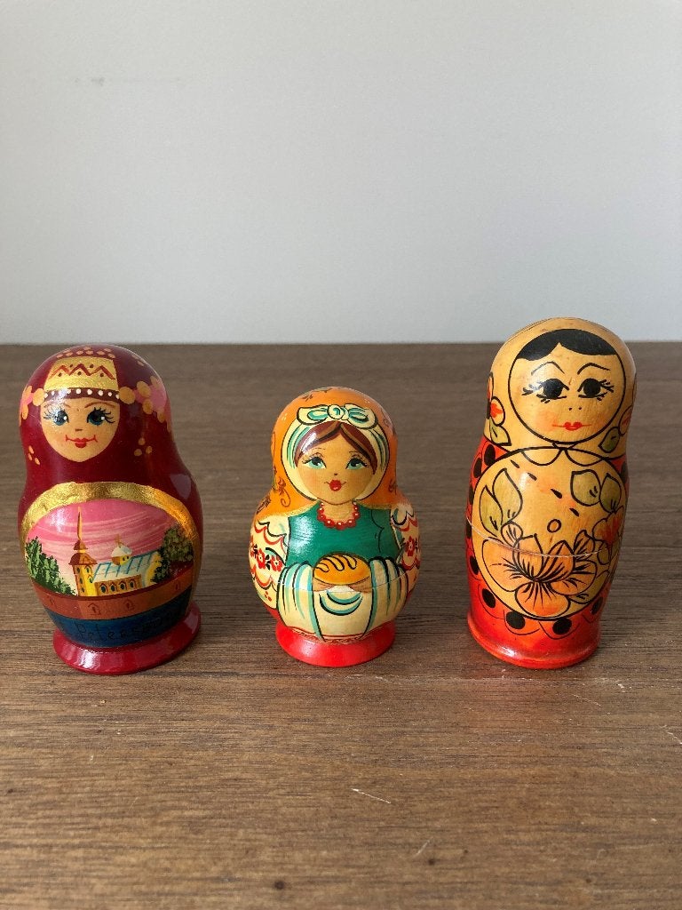 Ensemble de poupées russes matriochkas vintage, Antiquités & Art, Curiosités & Brocante, Enlèvement
