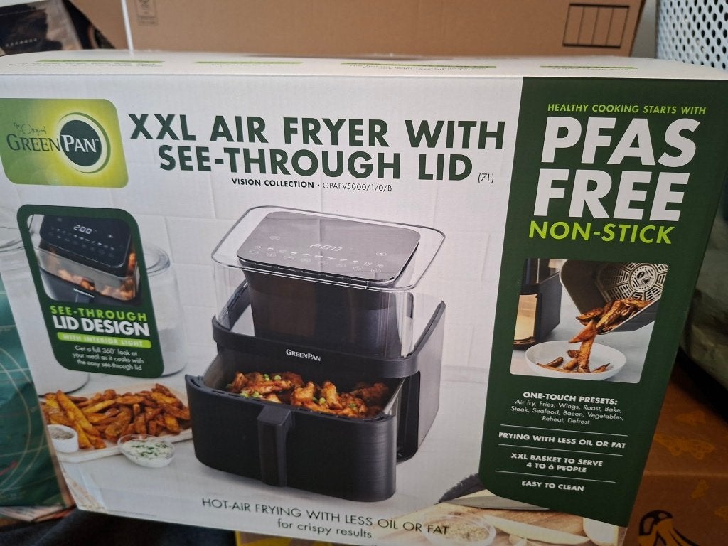 Airfryer XXL Greenpan, Ophalen, Zo goed als nieuw, Airfryer, 1500 gram of meer