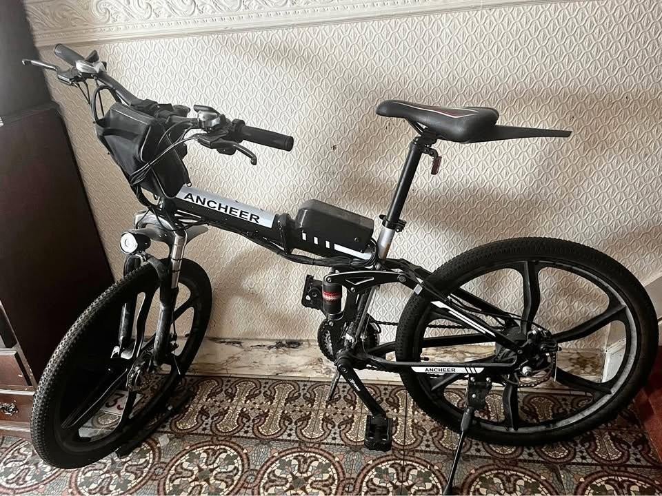 ANCHEER opvouwbare en elektrische fiets, Fietsen en Brommers, 20 inch of meer, Gebruikt, Heren, Versnellingen
