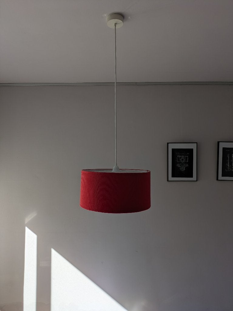 DARK design hanglamp, Huis en Inrichting, Ophalen, Textiel, E27 (groot), Gebruikt