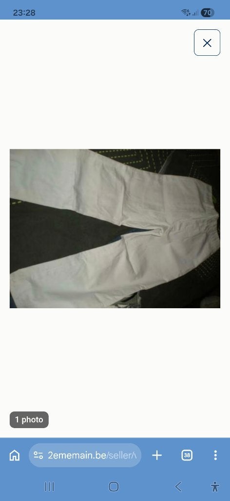 Witte broek voor volkswandelingen, Ophalen of Verzenden, Zo goed als nieuw, Wit