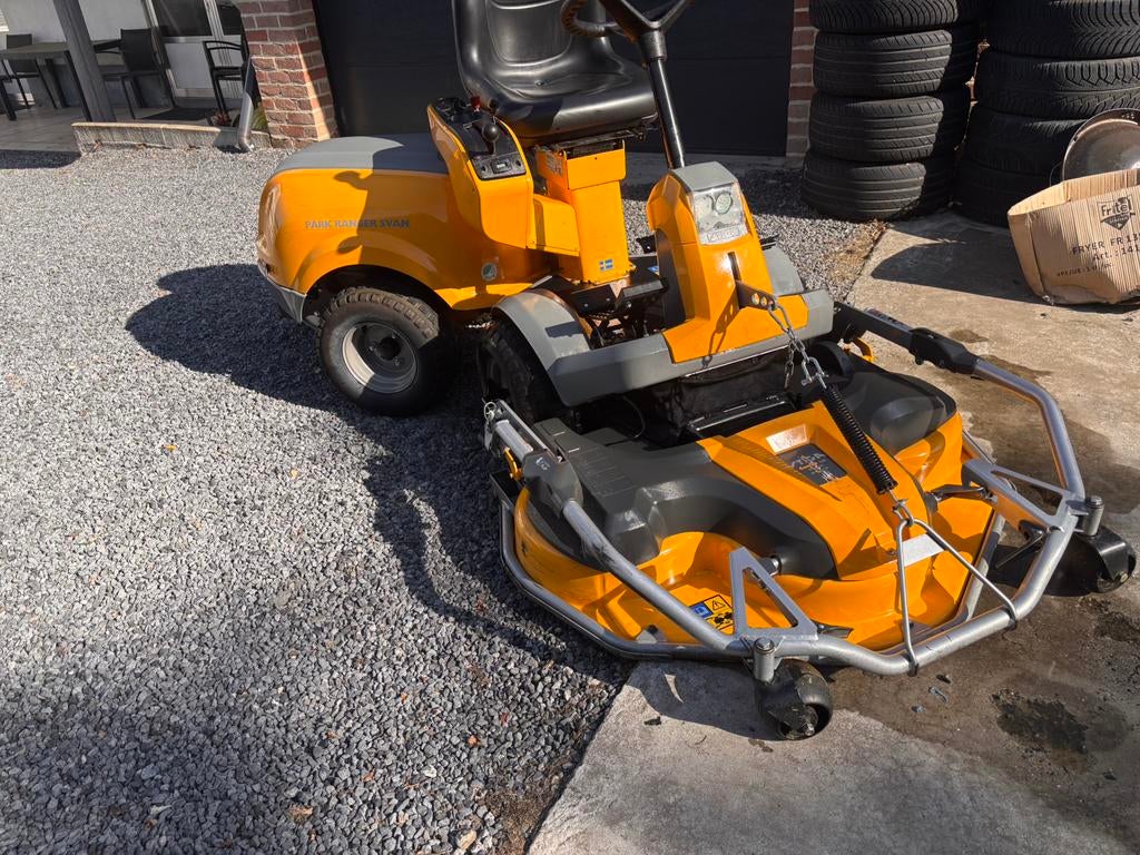 Zitmaaier stiga park ranger svan, Tuin en Terras, Zitmaaiers, Zo goed als nieuw, 90 tot 120 cm, Mulchfunctie, Ophalen