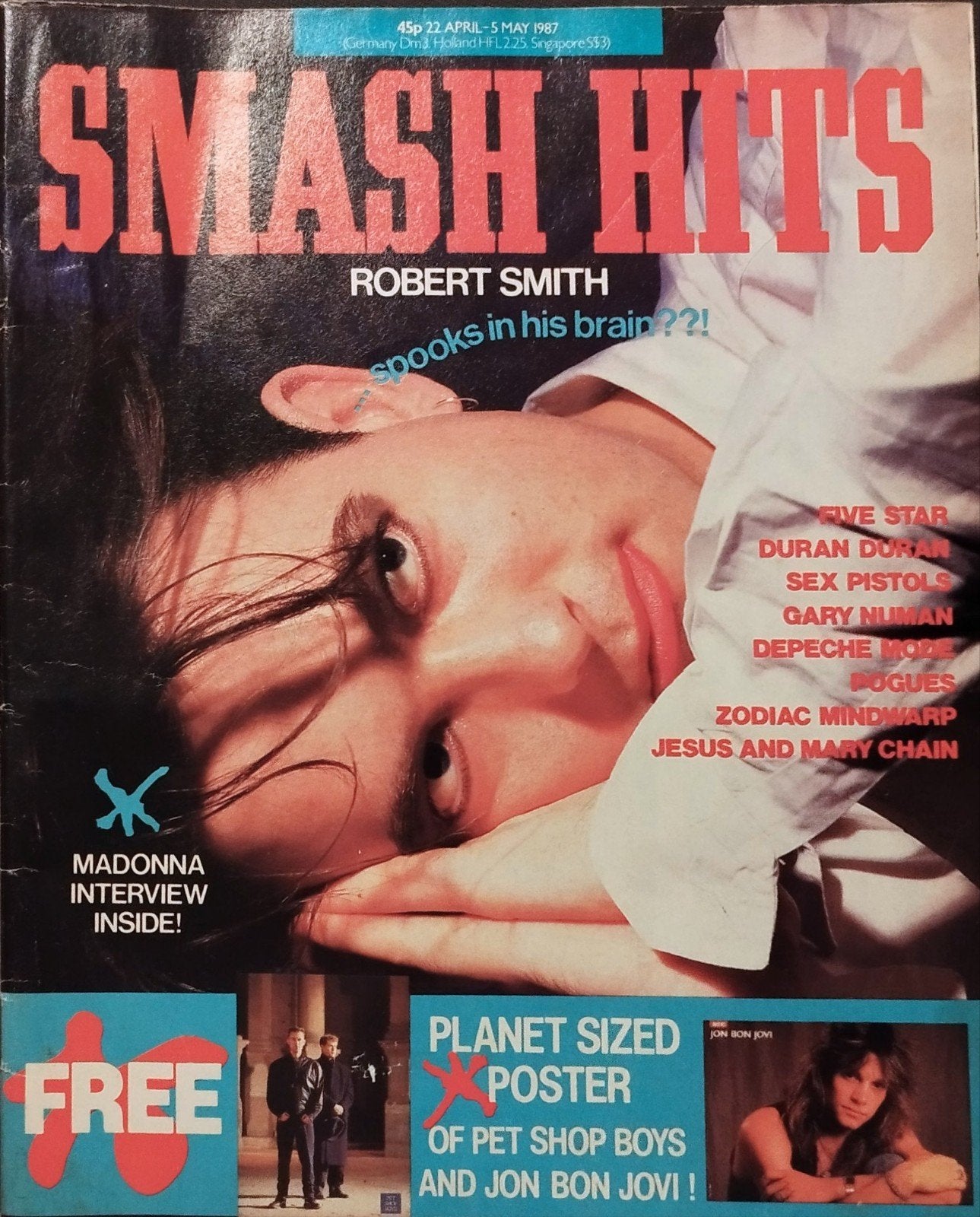 Smash Hits The Cure (1987), Boeken, Ophalen of Verzenden, Gelezen, Muziek, Film of Tv