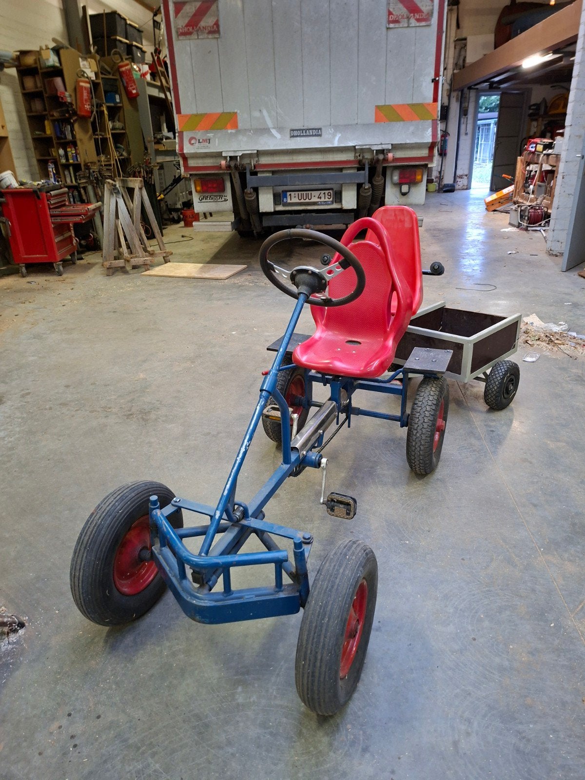 Go-cart met karretje, Kinderen en Baby's, Ophalen, Gebruikt, Duozit