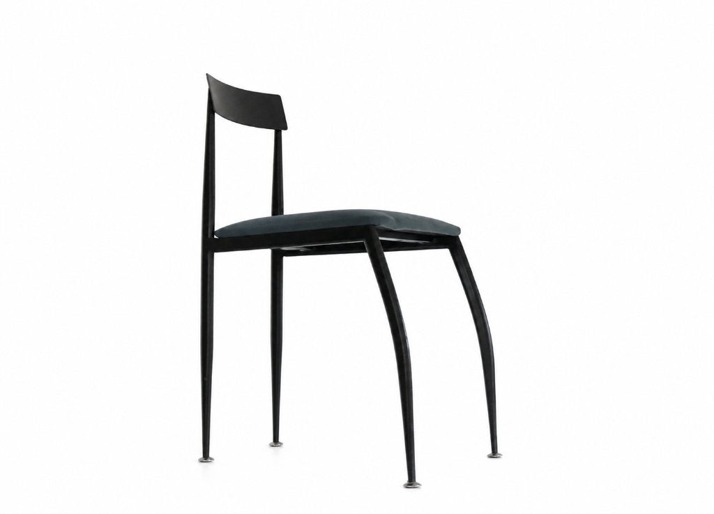 Postmodern Design "LOLLY" Dining Chair Fly Line Italy 1980's, Ophalen, Stoel, Metaal, Gemerkt
