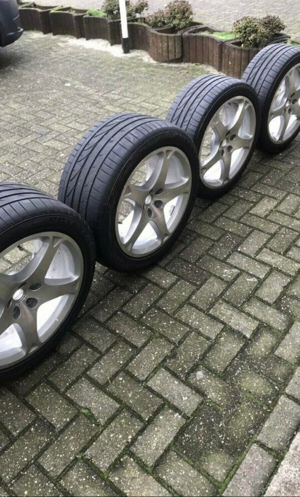 19 inch 5x114.3 org. Ferrari california velgen banden breeds, Auto-onderdelen, Ophalen of Verzenden, Ferrari