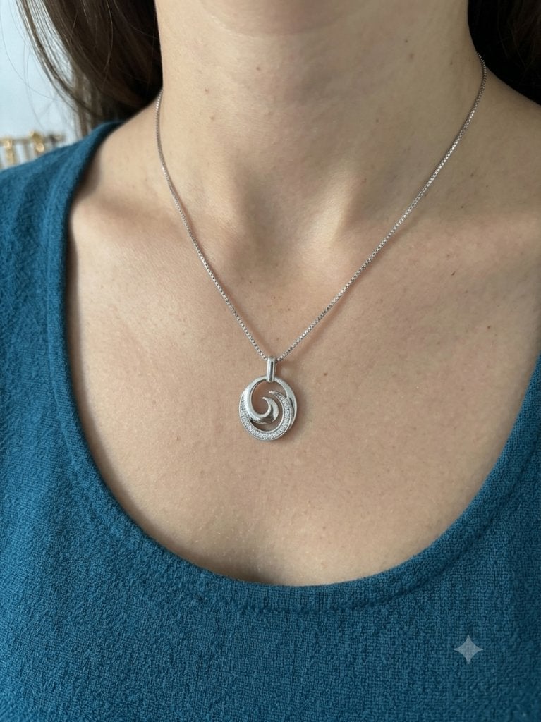 Pendentif argent, Enlèvement ou Envoi, Comme neuf, Argent, Argent