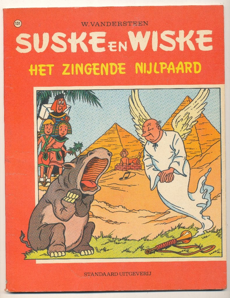 131 Suske en Wiske 1972 - Het zingende nijlpaard  (1' druk ), Gelezen, Willy Vandersteen, Eén stripboek, Ophalen of Verzenden