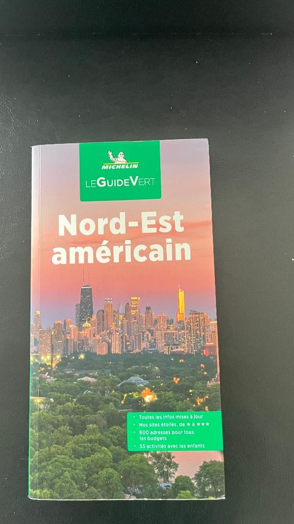 Le Guide Vert Michelin- Nord-Est américain-Ed 2022, Guide ou Livre de voyage, Michelin, Enlèvement ou Envoi, Comme neuf