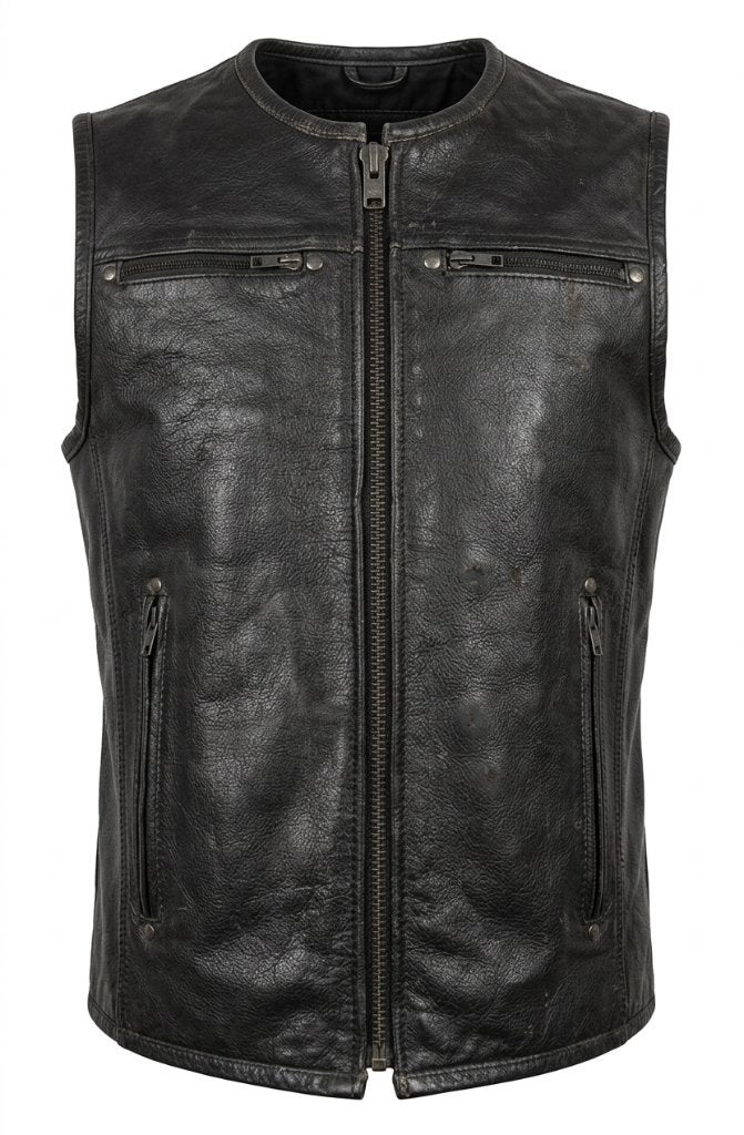 Gilet de Moto en cuir neuf, Envoi, Neuf, avec ticket, Femmes, Manteau | cuir