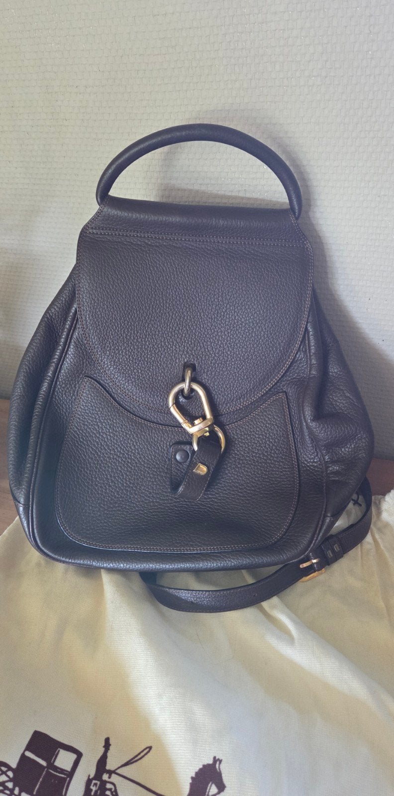 Duchateau schoudertas, Handtassen en Accessoires, Ophalen of Verzenden, Zo goed als nieuw, Bruin, Schoudertasje
