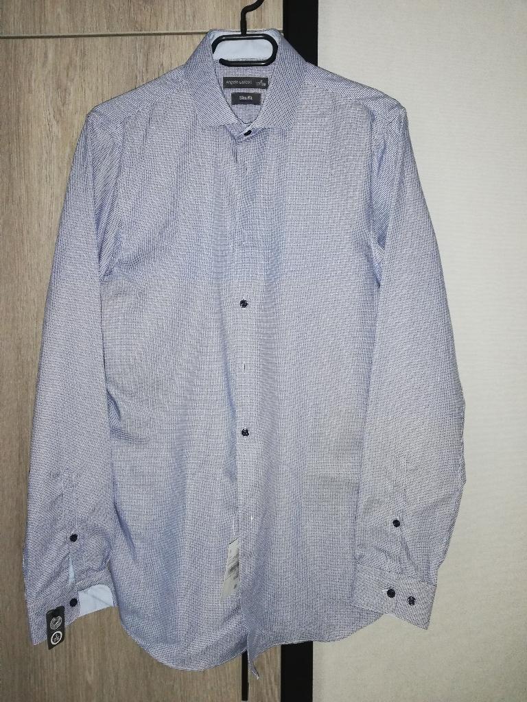 Overhemd smal Nieuw, Kleding | Heren, Overhemden, Blauw, Nieuw, Ophalen of Verzenden, Angelo Litrico