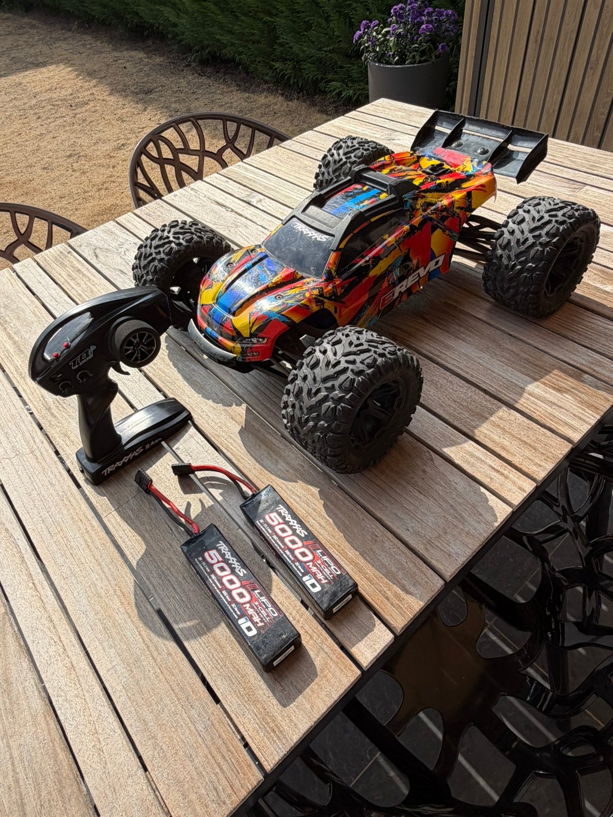 Traxxas Erevo 2 6s incl lipo’s, Gebruikt, Auto offroad, Schaal 1:10, RTR (Ready to Run)