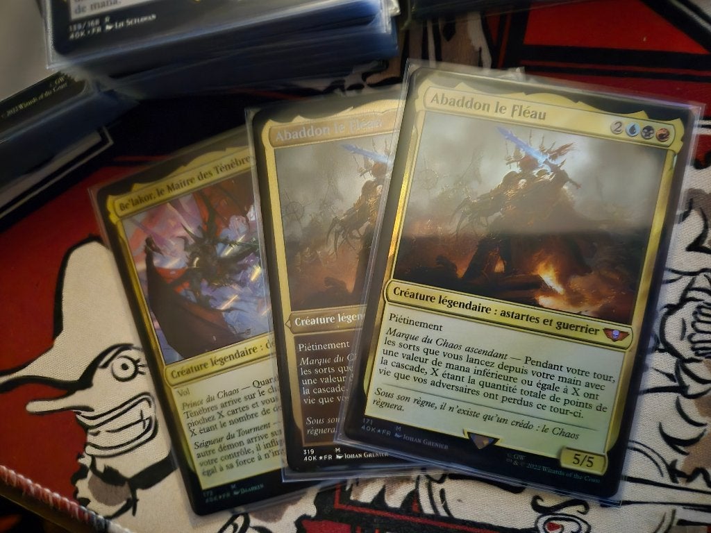 3 Decks Commander Warhammer 40k Français, Hobby en Vrije tijd, Ophalen of Verzenden, Zo goed als nieuw, Speeldeck