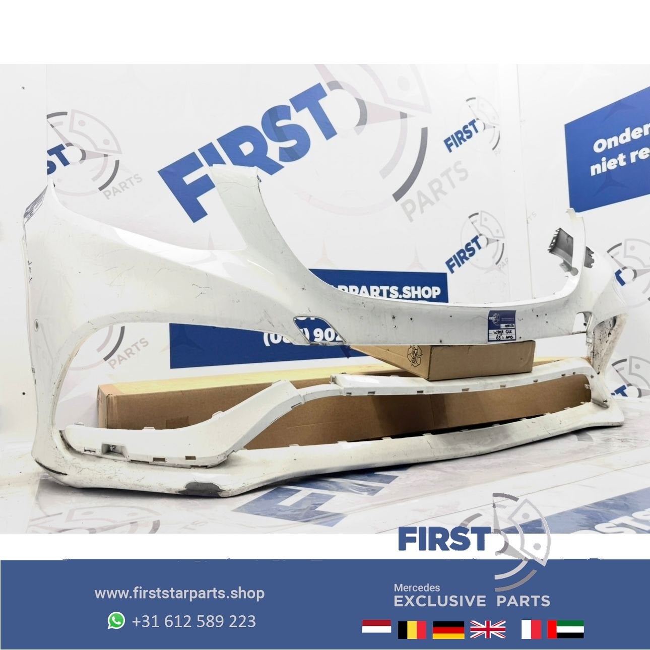 W292 BUMPER W166 GLE63 AMG A2928850925 9999 VOORBUMPER WIT G, Gebruikt, -, Voor, Ophalen of Verzenden