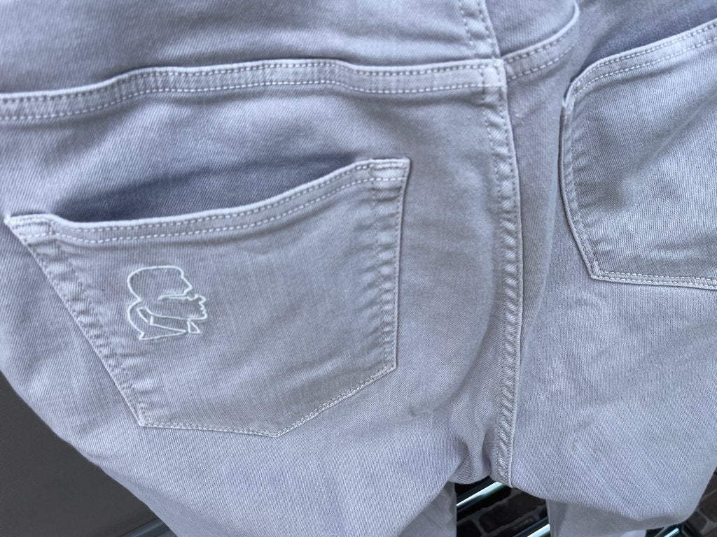 Grijze Jeans, van Karl Lagerfeld Denim, Maat 28, Kleding | Dames, Karl Lagerfeld, Ophalen of Verzenden, Zo goed als nieuw, Grijs