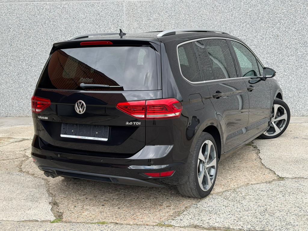 Volkswagen Touran 2.0 TDI diesel 2016 EURO 6b 5pl Pano/cuir, Autos, Achat, Euro 6, Entreprise, Noir