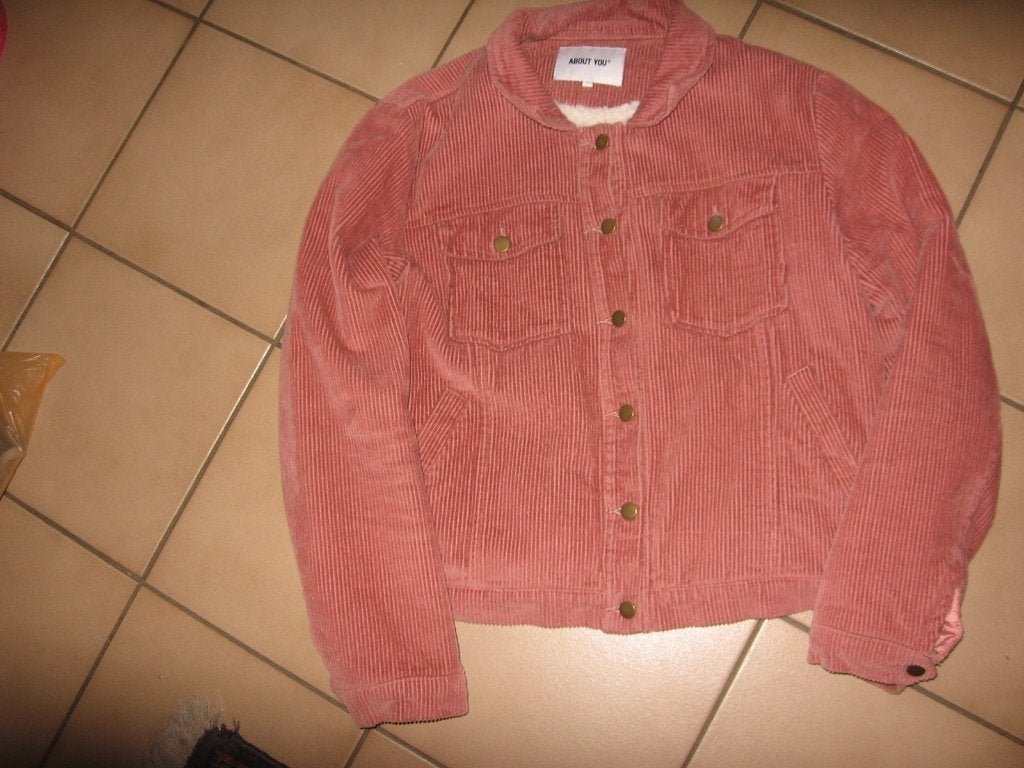 Warme jas ABOUT YOU maat 40, Ophalen, Zo goed als nieuw, Maat 38/40 (M), Roze