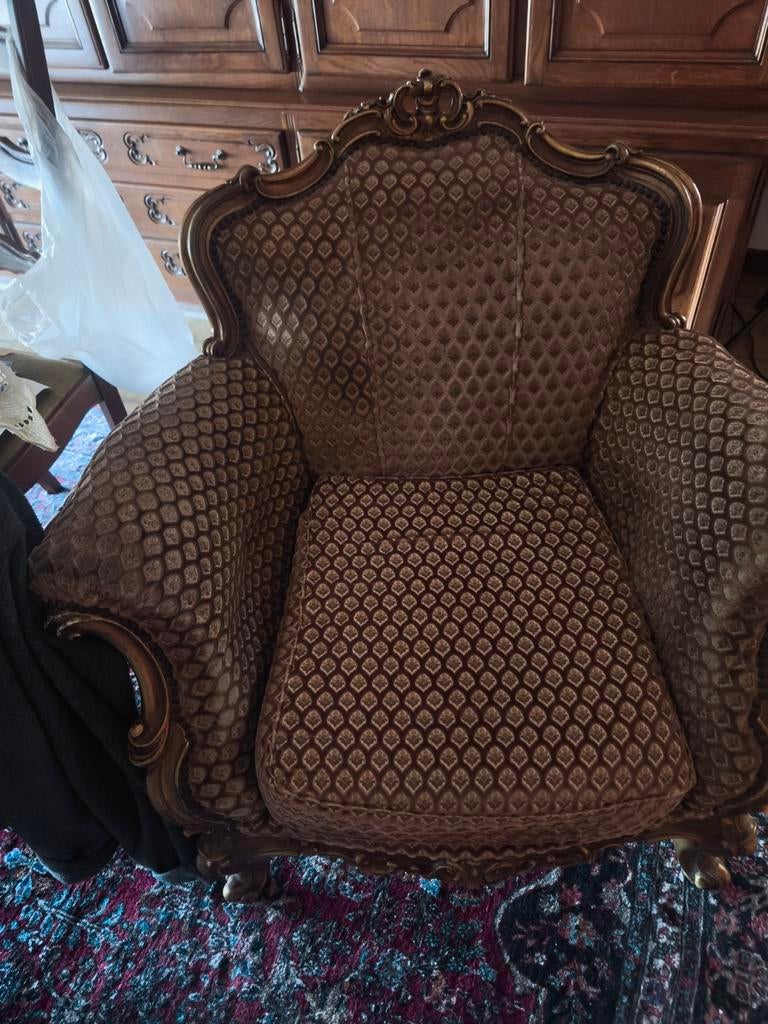 Een vintage bergère fauteuil Louis XV-stijl !, Enlèvement