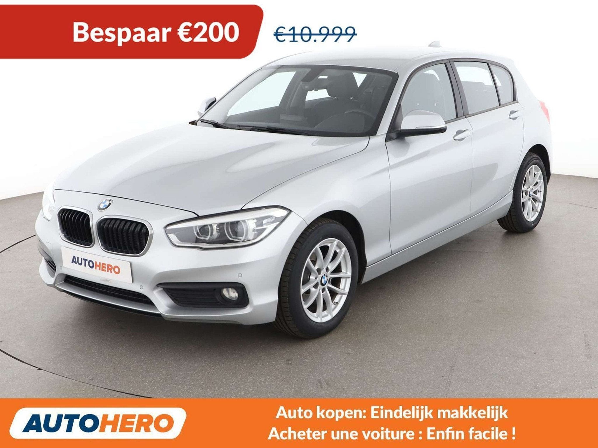 BMW 1 Serie 118 118i Advantage (bj 2016), Auto's, 100 kW, 116 g/km, Gebruikt, Zwart
