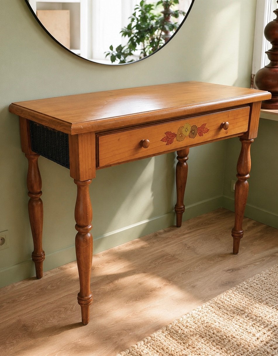 Console bijzettafel halkast sidetable schrijftafel vintage, Ophalen