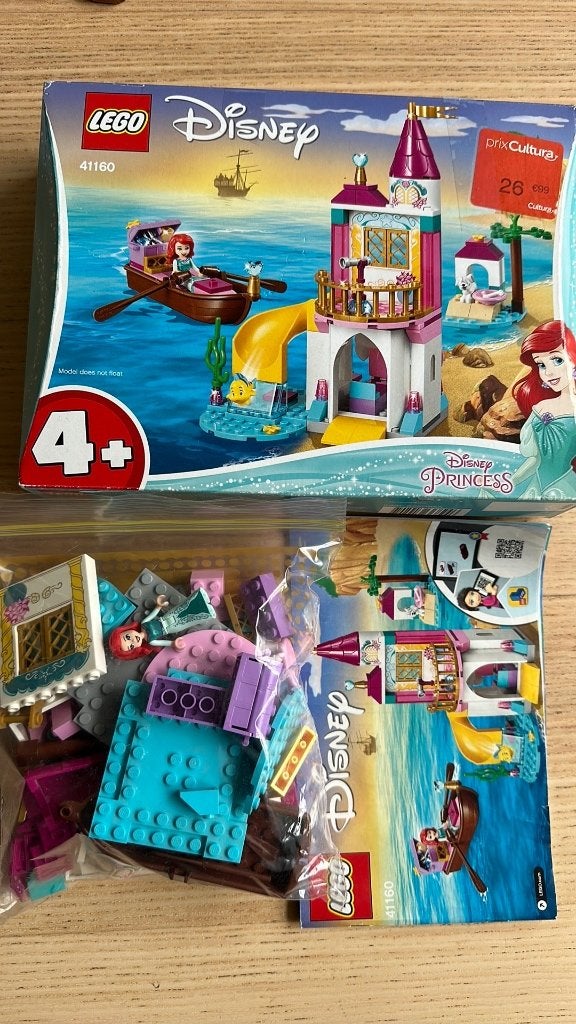 Lego Disney 41160, Kleine Zeemeermin, compleet, Inclusief instructies, Gebruikt, Lego, Ophalen of Verzenden
