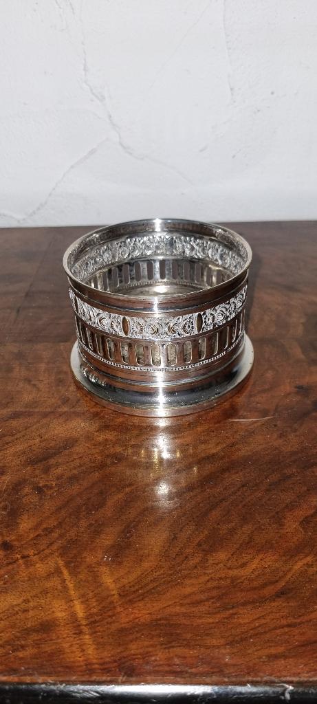 Wijnfleshouder, verzilverd, Ophalen, Zilver