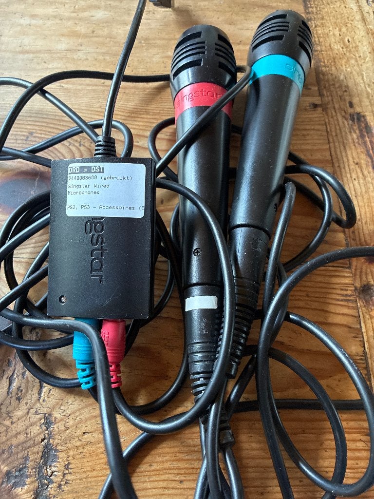 Originele Singstar PS2 PS3 2 microfoons, 2 joueurs, Enlèvement ou Envoi, Comme neuf