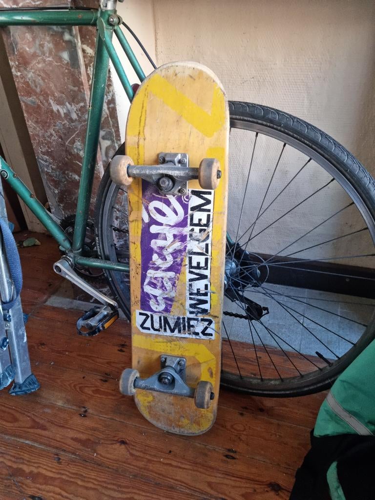 Skateboard zumiez, nieuwe rollementen en grip, Ophalen