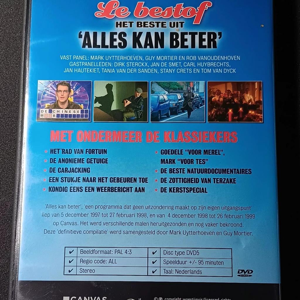 Alles kan beter dvd. Humo reeks., Cd's en Dvd's, Ophalen of Verzenden