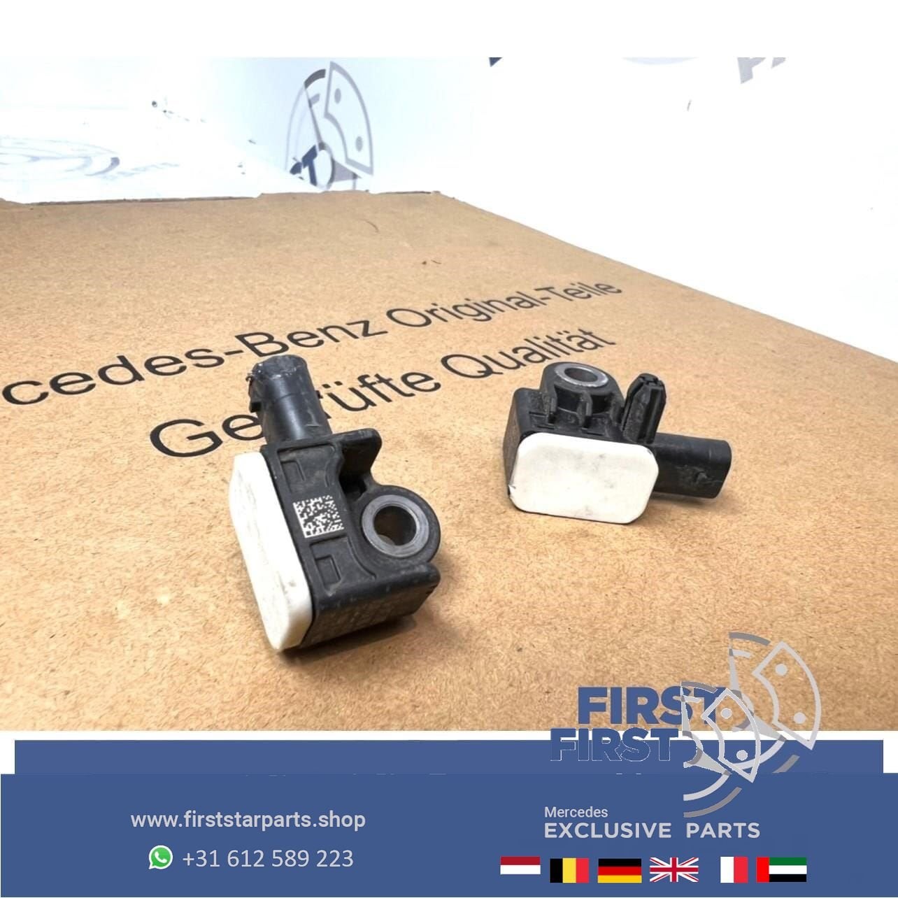 A1668210151 AIRBAG CRASH SENSOREN SET Mercedes W176 A W246 B, Utilisé, -, -, Enlèvement ou Envoi