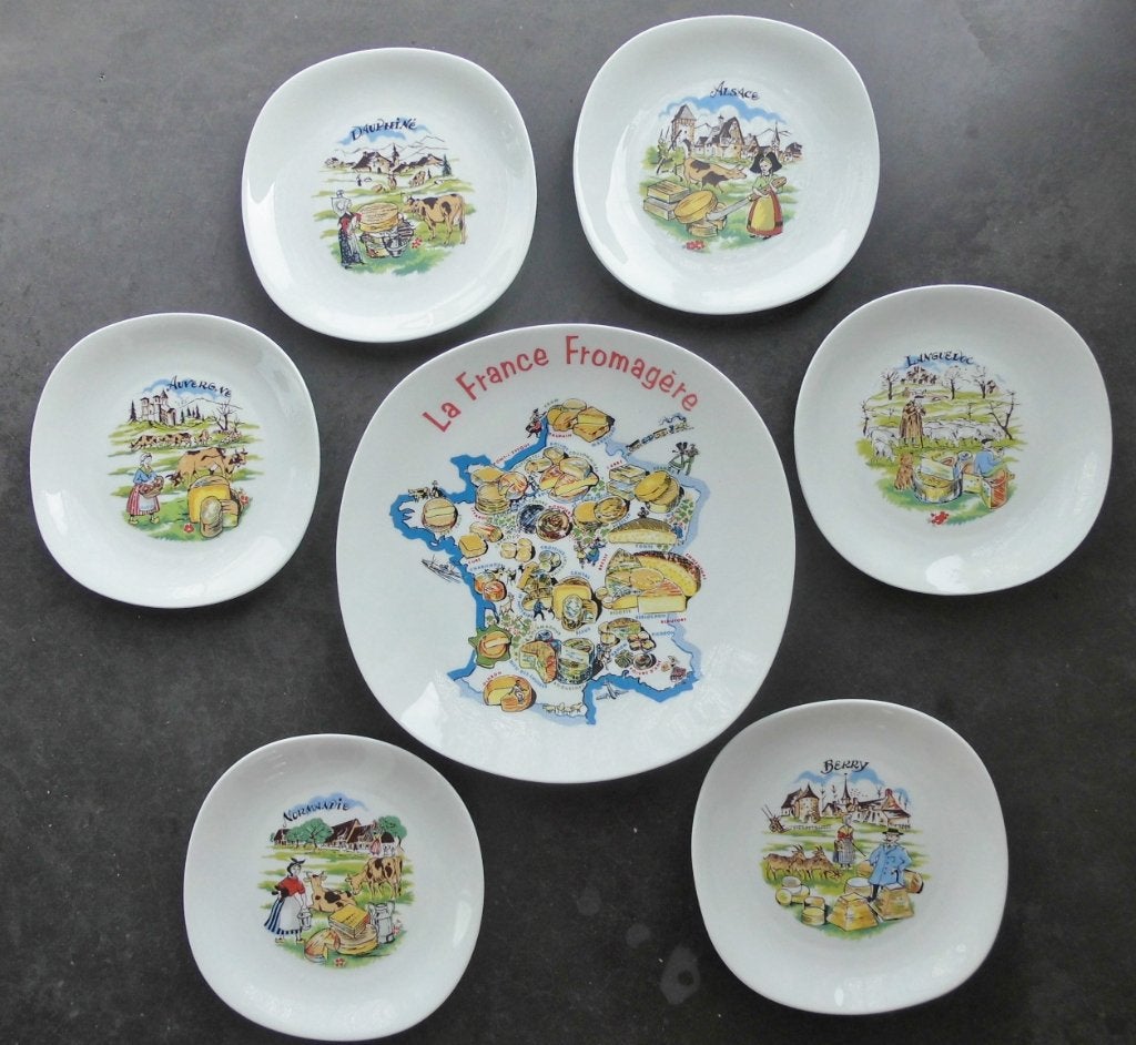 Beau Service  à Fromages  " BERRY de FRANCE ", Maison & Meubles, Cuisine | Vaisselle, Assiettes(s), Comme neuf, Enlèvement, Porcelaine