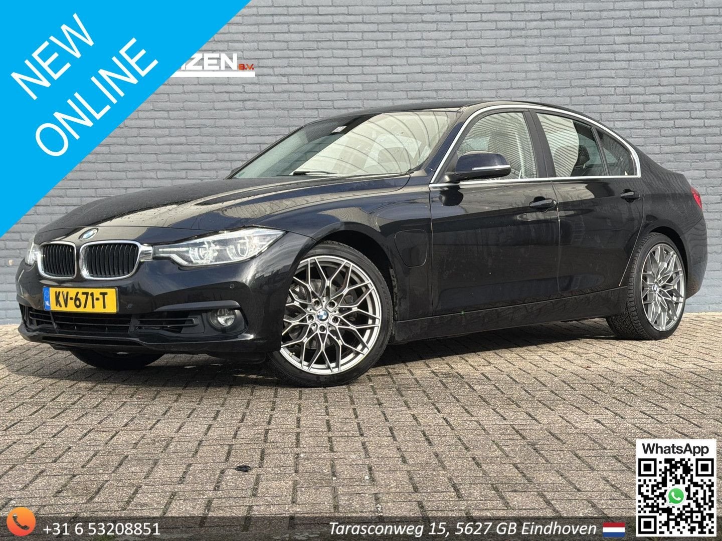 BMW 330 3-serie 330e Centennial High Executive | Leder | Cru, Autos, 8 kWh, Achat, Entreprise, Noir