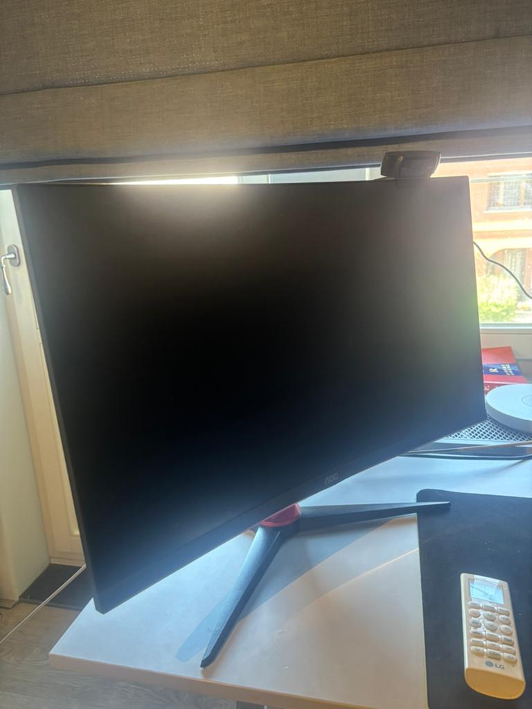 Curved AOC 165hz 1080p gaming monitor, Computers en Software, Ophalen, Zo goed als nieuw, Gaming