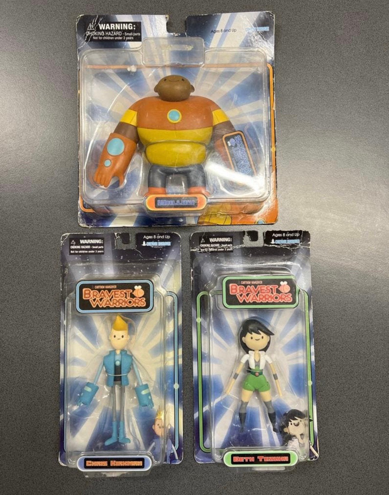 Bravest Warriors 2013 actie-pop figuren - Wallow Chris Beth, Ophalen of Verzenden, Zo goed als nieuw