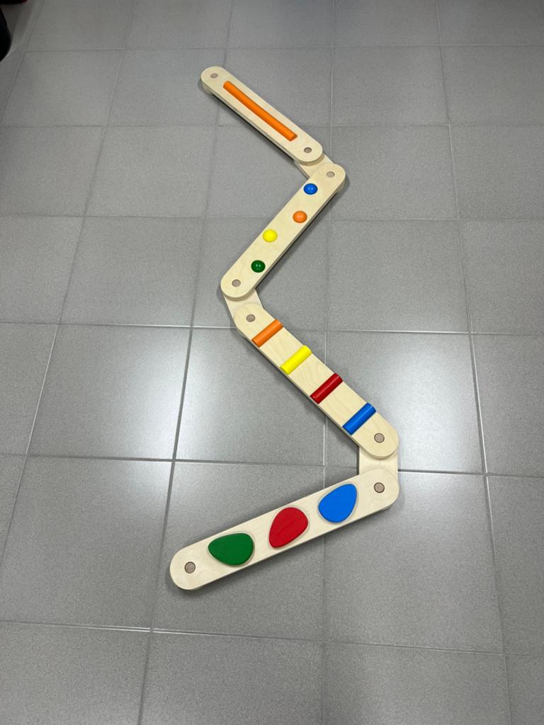 Houten evenwichtsbalk Lupilu, Kinderen en Baby's, Ophalen of Verzenden, Zo goed als nieuw, Bouwen