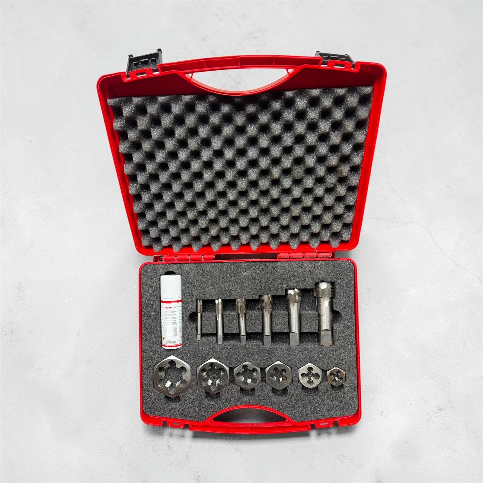 RUKO 245059 — HSS tap- en stansset — 13 stuks, Ophalen of Verzenden, Zo goed als nieuw