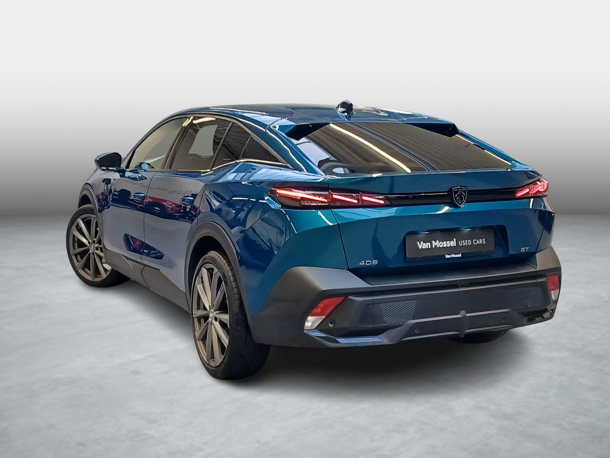 Peugeot 408 1.2T AT8 GT + Leder + 360°cam + Verwarmde voorr, Auto's, Peugeot, Gebruikt, Blauw, 5 zetels, 5 deurs