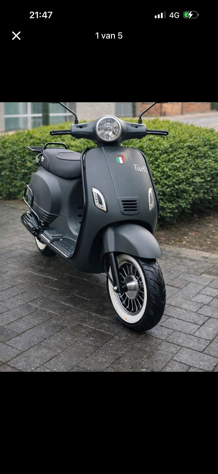 JTC Tivoli scooter, Vélos & Vélomoteurs, Scooters | Vespa, Enlèvement, Comme neuf