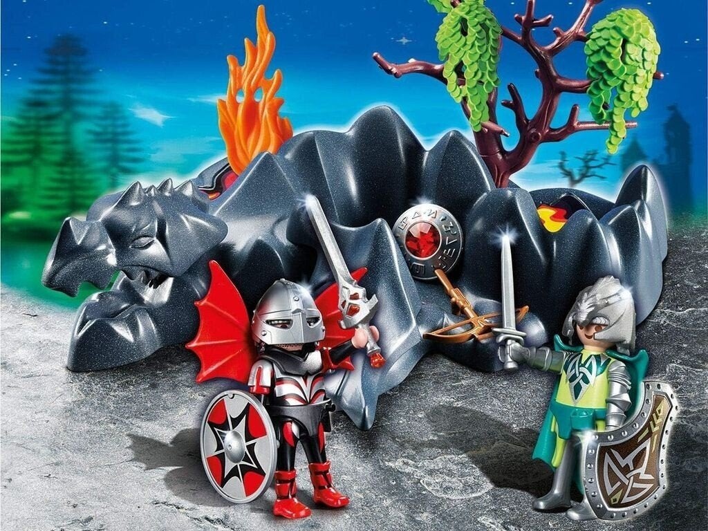 Playmobil chevalier dragons, Comme neuf, Dragons, Château/Fort, Kit complet