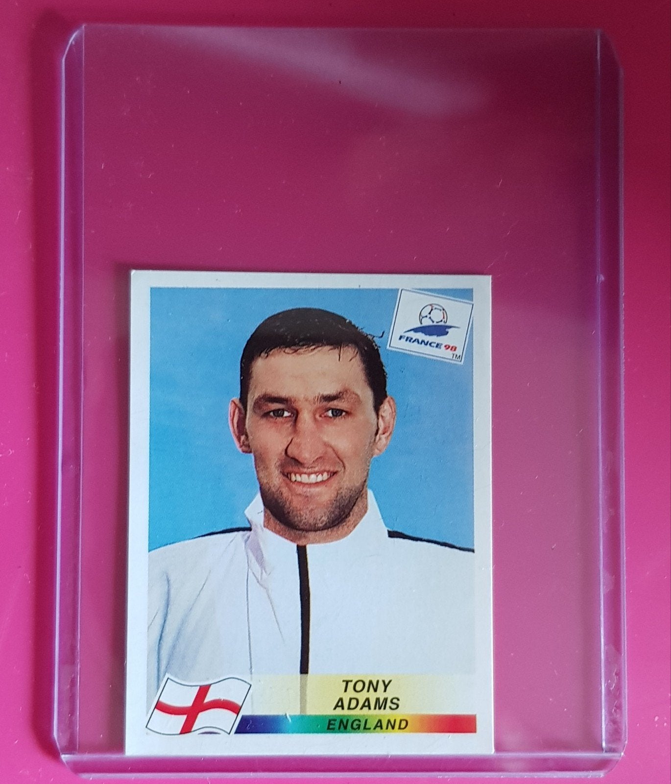 Panini World Cup France 98 RARE Stickers Tony Adams N° 467, Hobby en Vrije tijd, Stickers en Plaatjes, Verzenden, Nieuw