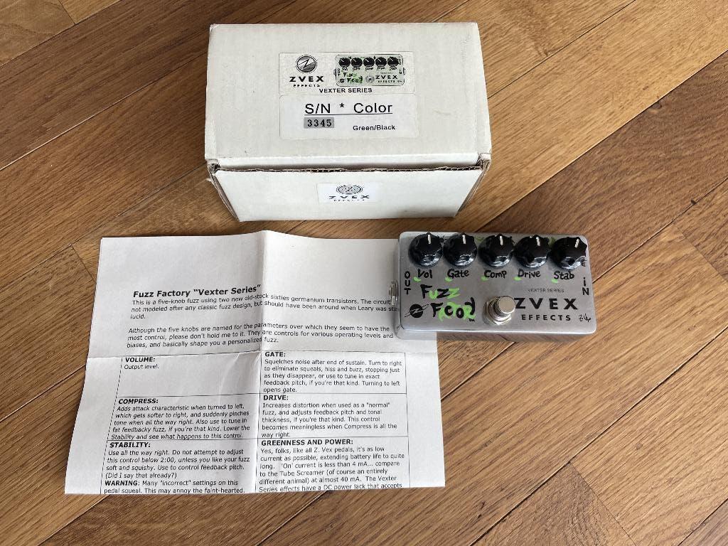 ZVEX Fuzz Factory green/black, Muziek en Instrumenten, Ophalen of Verzenden, Zo goed als nieuw, Distortion, Overdrive of Fuzz