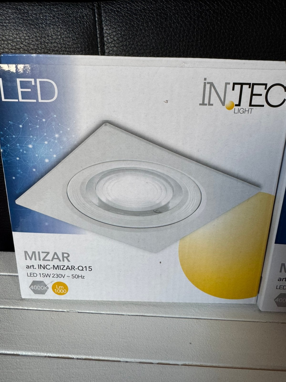 6 spots LED encastrables orientables IN-TEC MIZAR 15W, Enlèvement, Comme neuf, LED, Dimmable