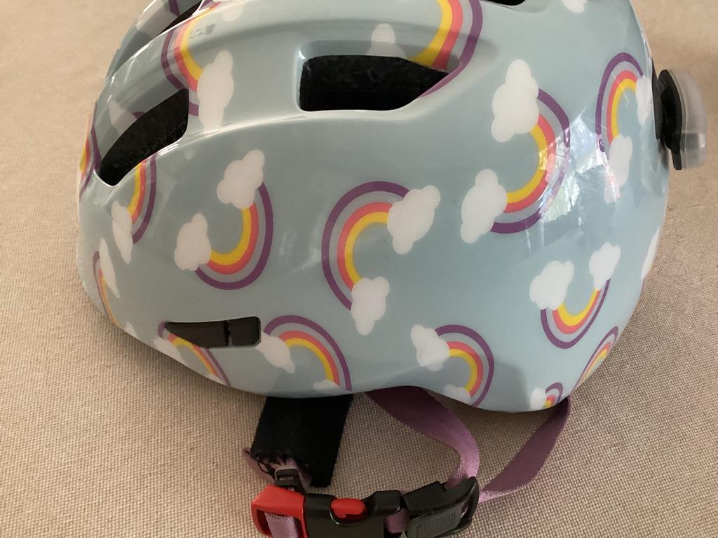 Fietshelm abus 45/50 cm of 1/4 jaar, Fietsen en Brommers, Ophalen of Verzenden, Gebruikt