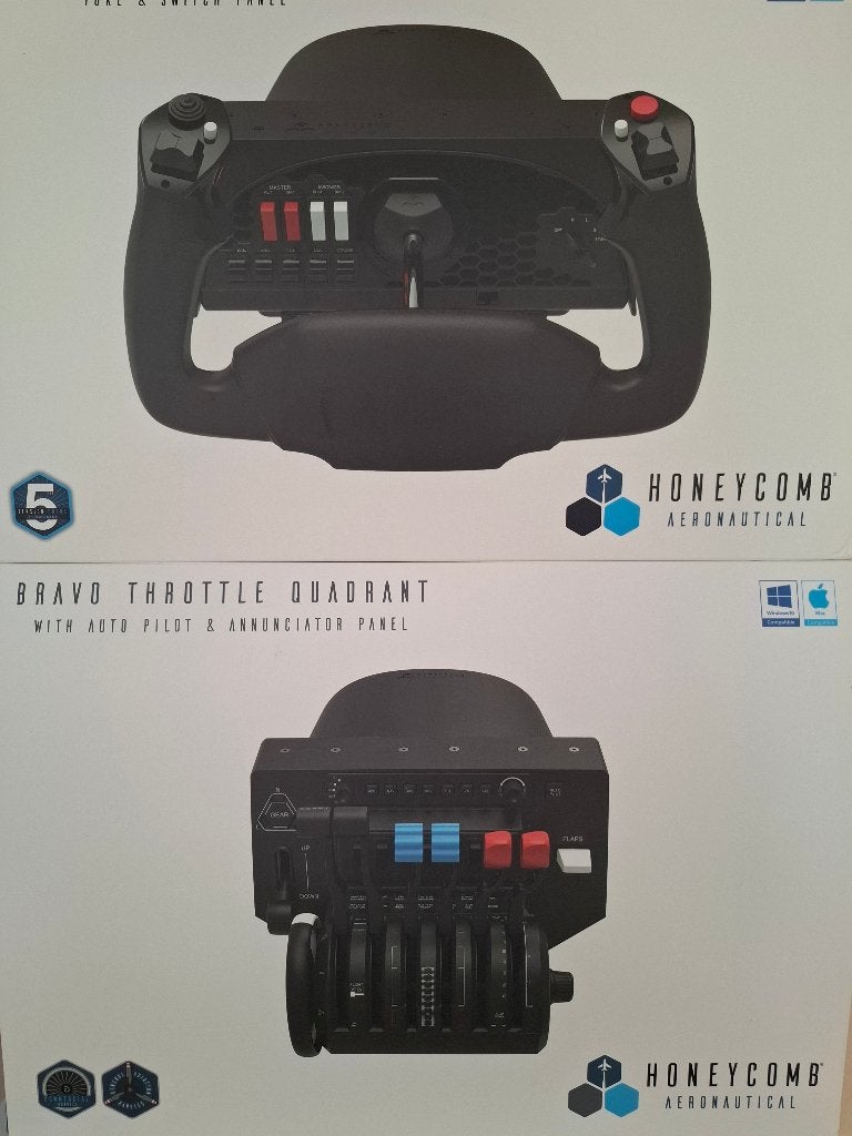 Honeycomb Alpha Flight Controls & Bravo Throttle Quadrant, Autres types, Autres marques, Comme neuf, Enlèvement