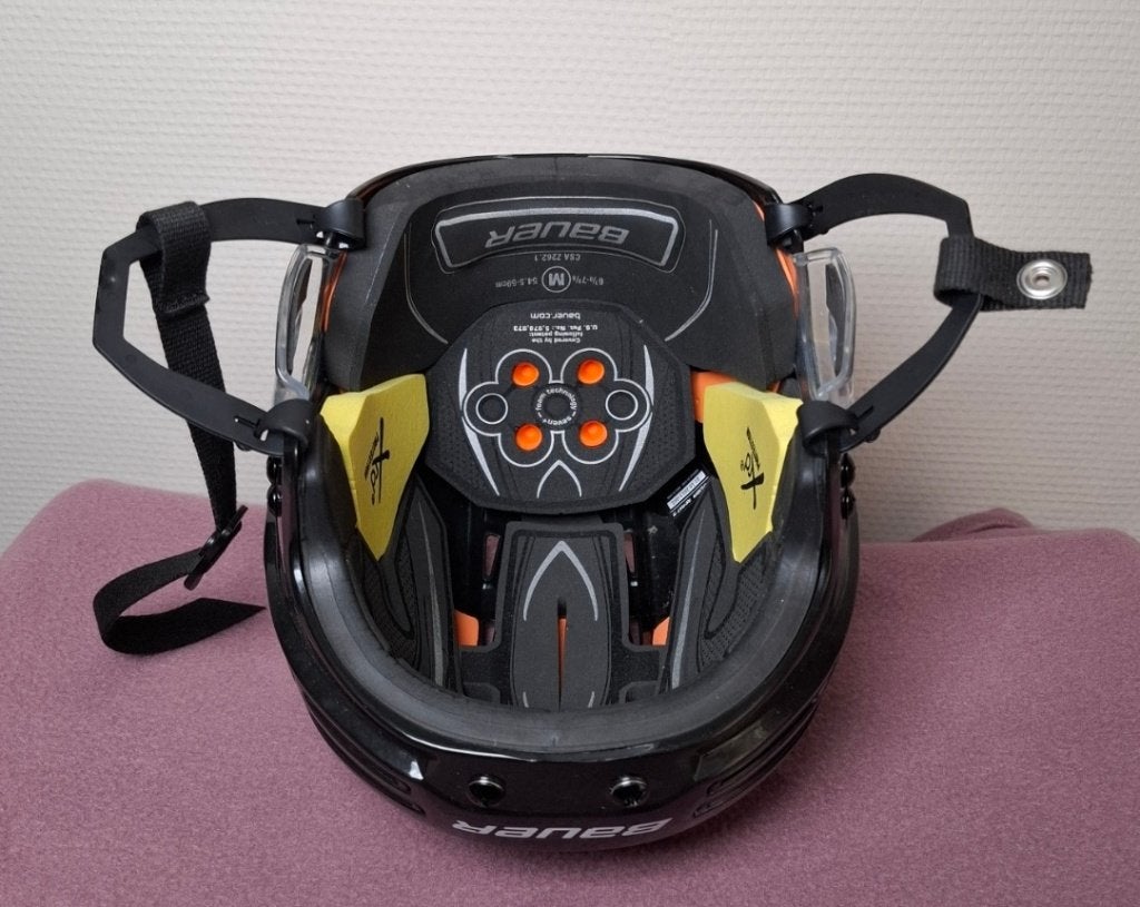 Hockey Gloves and Helmet, Enlèvement, Comme neuf, Protection